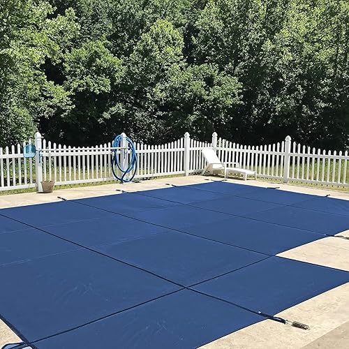 Vista 43 de WaterWarden Cubierta de seguridad sólida para alberca enterrada, cumple F1346 de la ASTM según UL, triple costura, con accesorios, 16 x 40 pies