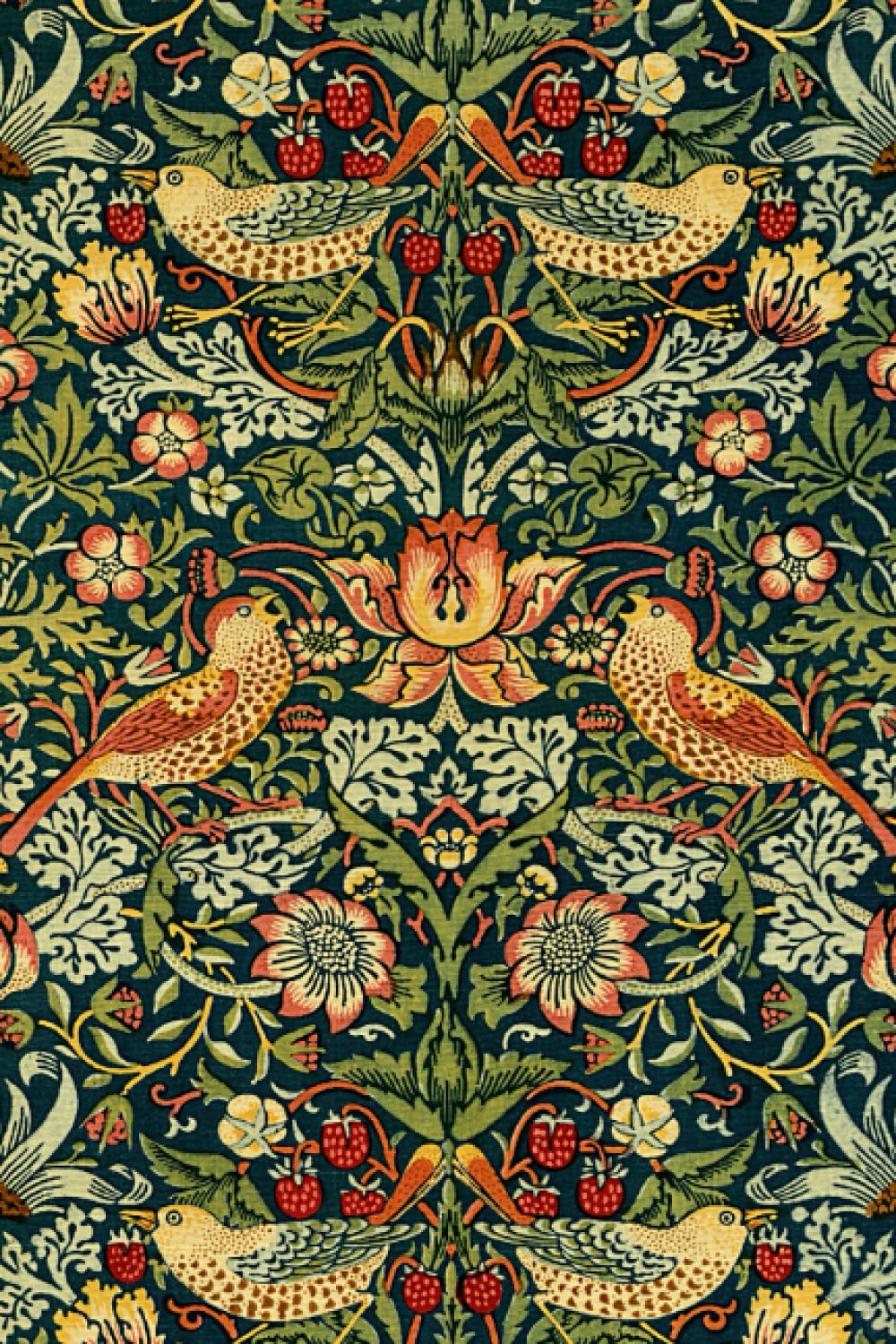 William Morris Strawberry Thief Notebook: The Strawberry Thief William Morris Blank Lined Journal