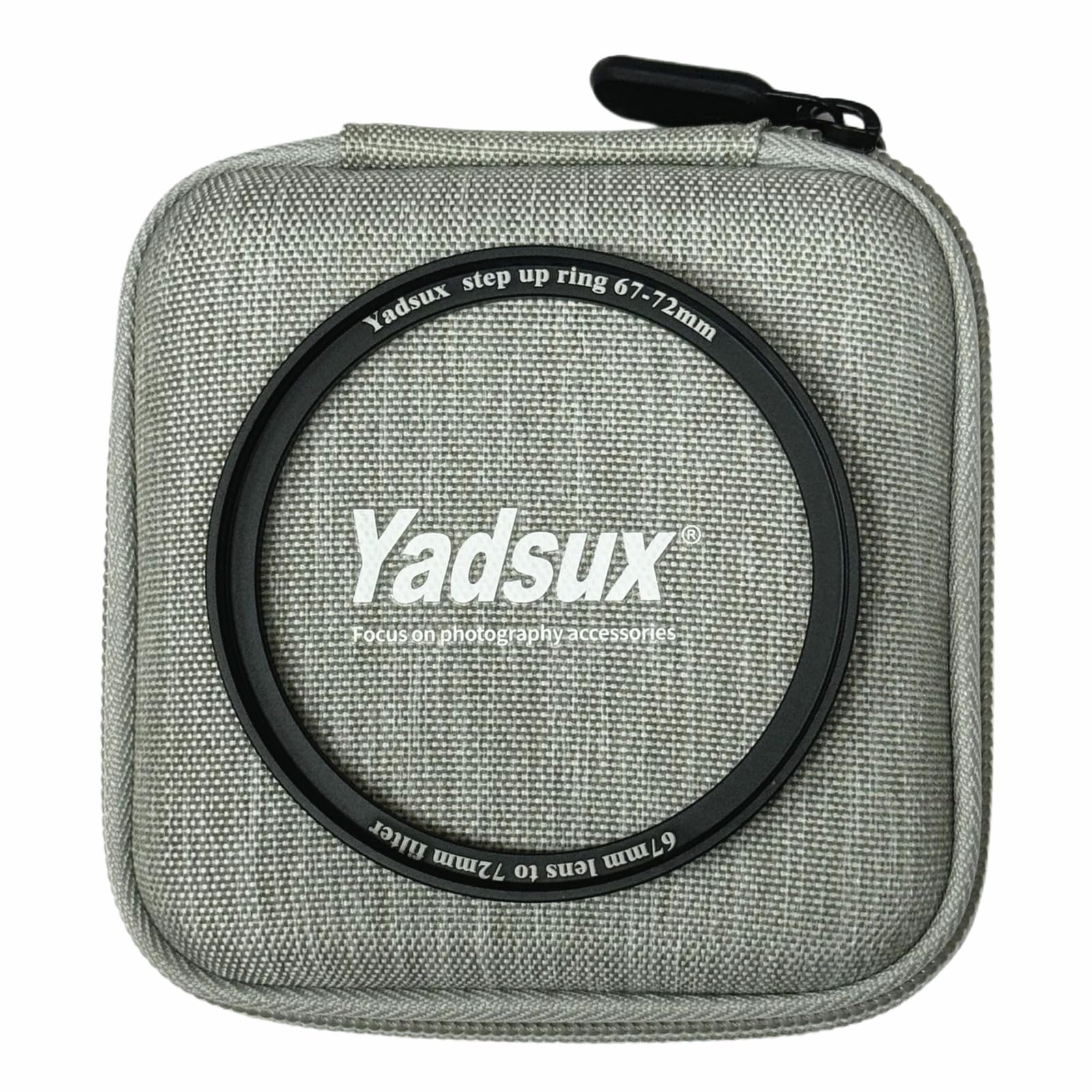 Camera Lens Step Up Filter Adapter Ring and Lens Cap and Multifunctional Photography Accessory Bag (67 to 72 and 72mm Lens Cap)