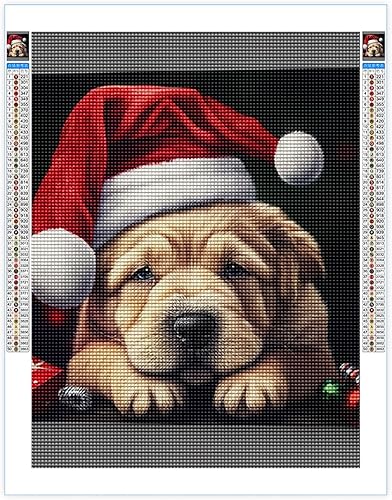 Miniatura 1 de Kits de pintura de diamantes para adultos, bricolaje 5D para el día de Navidad, kit de pintura de diamantes de taladro completo, arte de diamantes