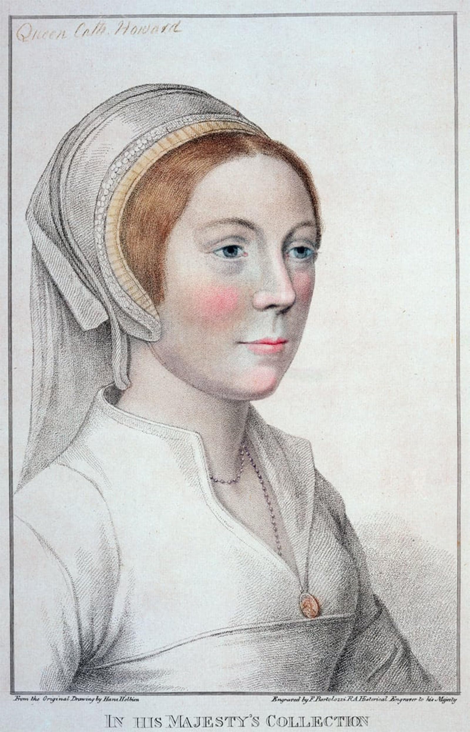 SERENDIPITP Vintage Picture Print on Canvas Wall Art Poster Portrait of Catherine Howard by Hans Holbein Der Jüngere Artwork Print Poster for Wall Decor 60x90cm