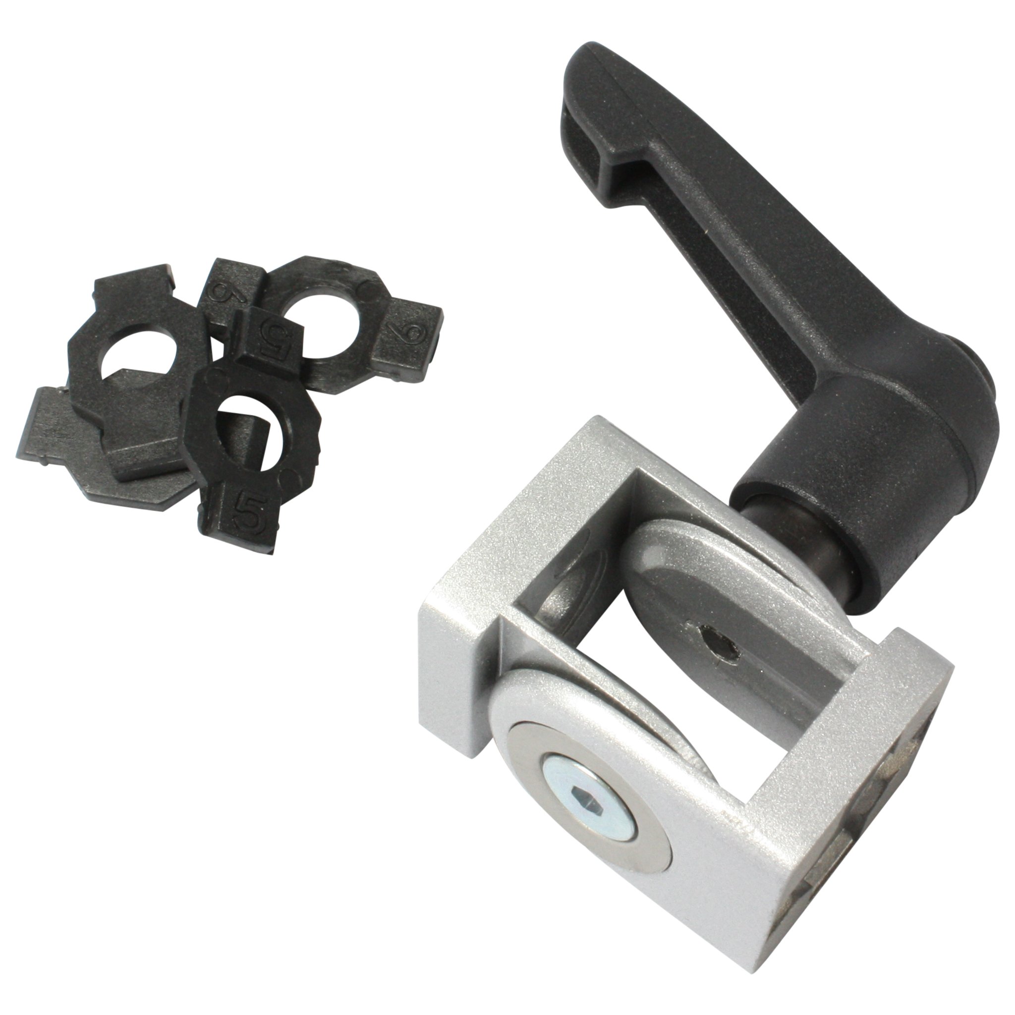 Pivot Joint 20x20 with Locking / Clamping Lever, Slot -/5/6