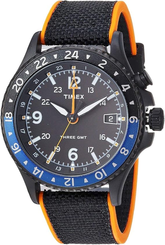 timex three gmt