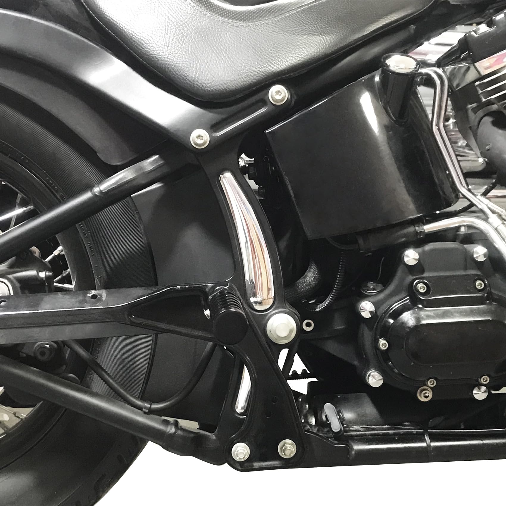 Amazon.com: Chrome 4PCS Curved Swingarm Frame Insert Set