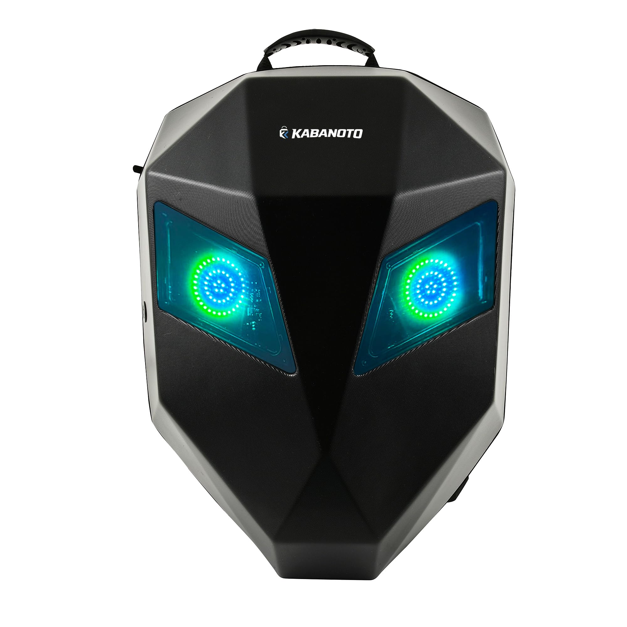 kabanoto Knight LED Eyes Backpack | Multi-Mode LED Display | Button-Controlled Display Modes | Helmet Compatible Hard Shell Rider Backpack | Laptop Compartment | Expandable Travel Backpack-picture-46