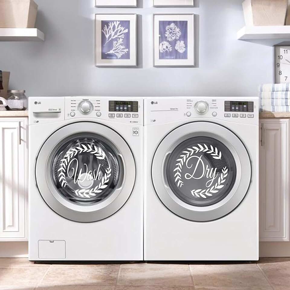 washer and dryer decals