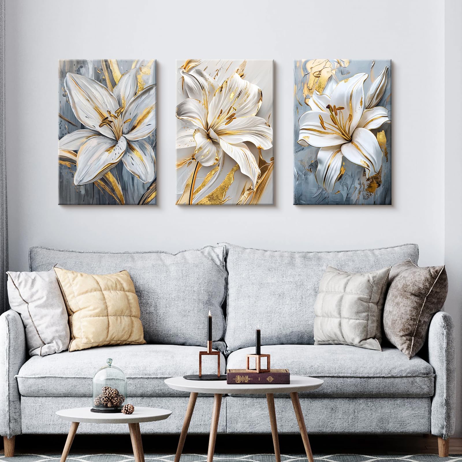 3 Pcs Wooden Framed Canvas Wall Art Set Bohemian Sage Green Canvas Prints Poster Geometric Line Beige Green Pictures for Living Room Bedroom Dinning Room Hallway Stairs Wall Decor 30x40cm x3pcs — view 88