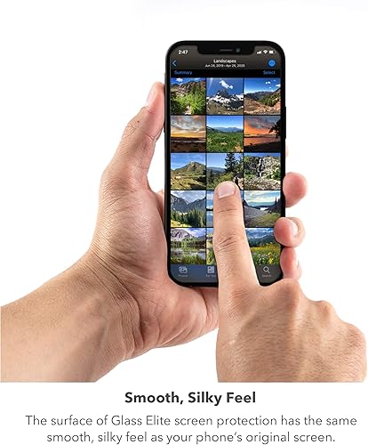 Miniatura 185 de ZAGG Glass Elite VisionGuard + - Protector de pantalla con filtro de luz azul para iPhone 11 Pro, iPhone Xs, iPhone X - invisibleShield - Protección