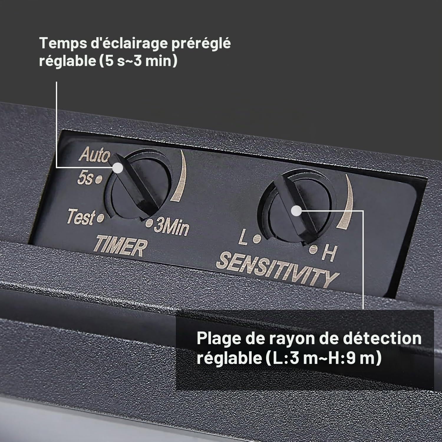 plafonnier E27 exterieur avec detecteur de mouvement Lampe de Plafond en Verre avec Capteur Crepusculaire IP65 Étanche Lumières de Plafond pour Porte d'entrée Balcon Terrasse (ampoule non comprise)