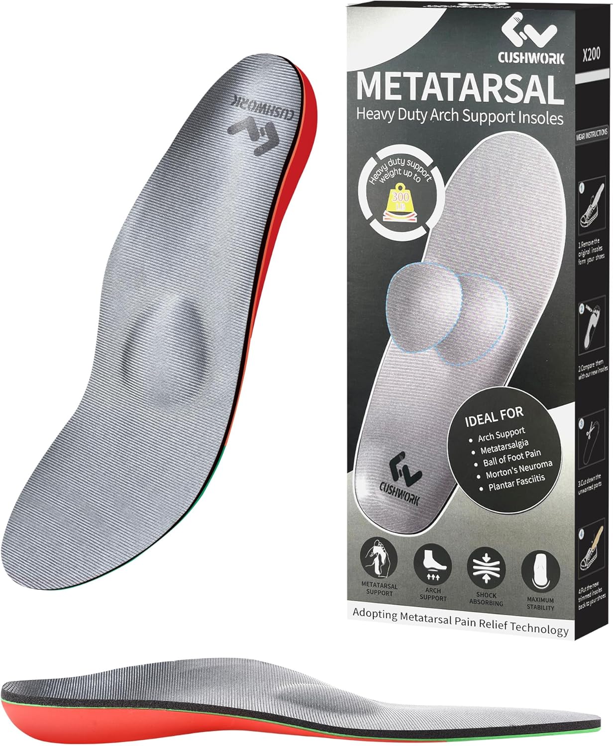 Morton's Neuroma Shoe Inserts for Metatarsalgia