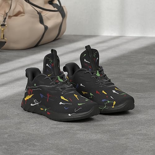 Miniatura 3 de Soulsfeng - Zapatos deportivos para correr de hombre, de malla transpirable, ligeros y acolchados para entrenamiento