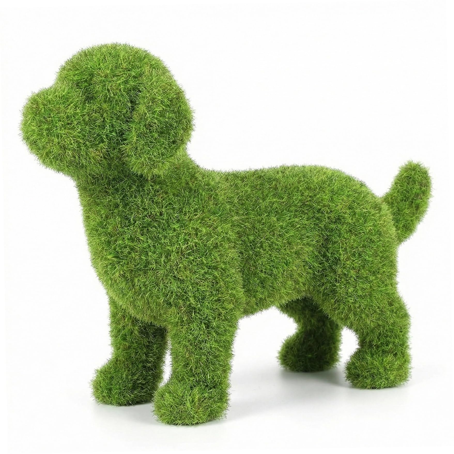 Comebachome Dog Topiary, Flocking Dog Figurines European Style Outdoor Ornament Realistic Garden Decoration for Landscaping Desktop and Courtyard Present, Décorations d'été