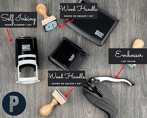 Miniatura 2 de Ex Libris - Sello de libro de hongos florales, sello personalizado de biblioteca con mango de madera autoentintado de goma con monograma (tinta