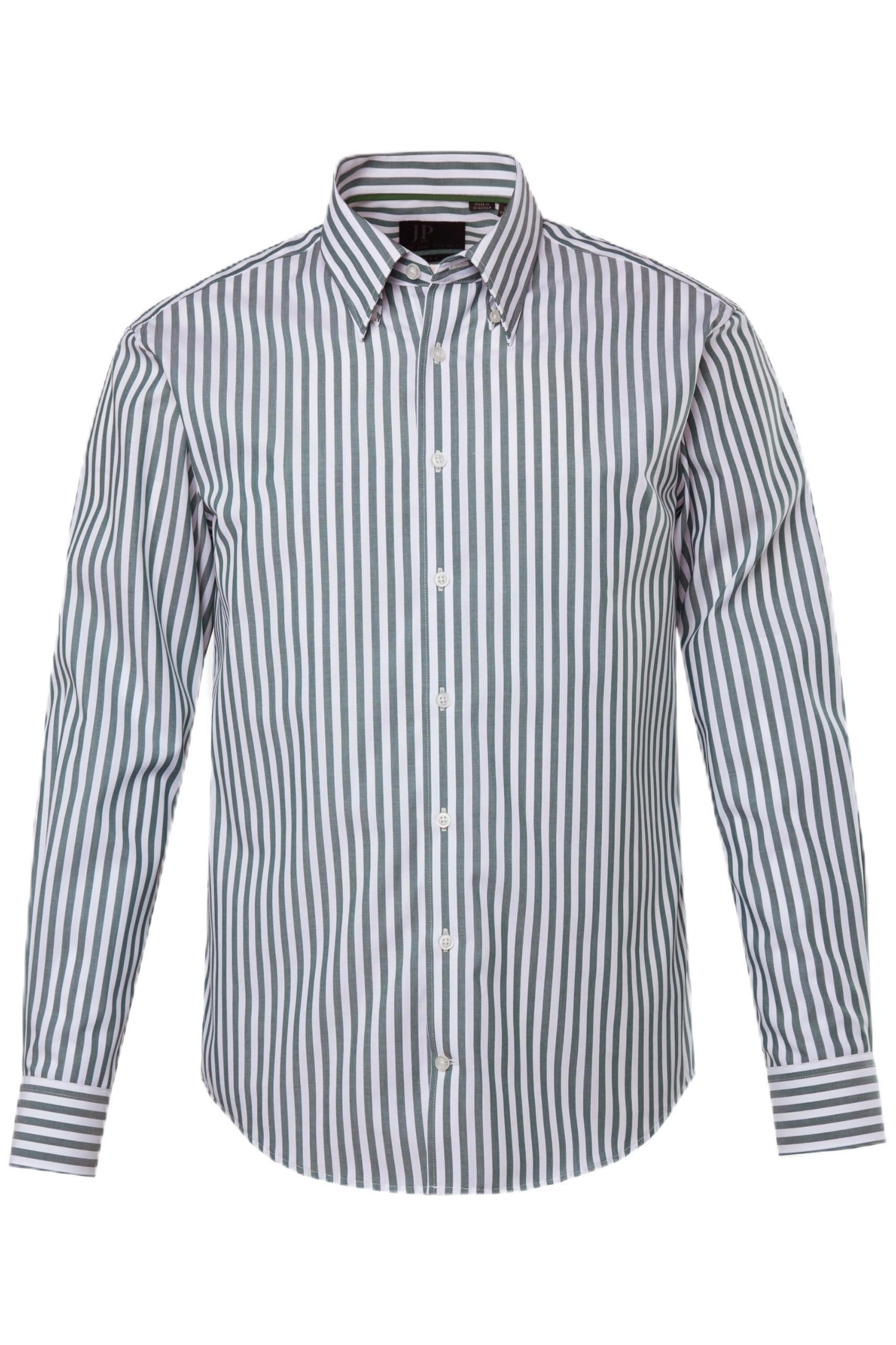 JP 1880 Herren große Größen Übergrößen Menswear L-8XL Streifenhemd, Business, Langarm, verdeckter Buttondown-Kragen, Easy Care, Modern Fit 828754