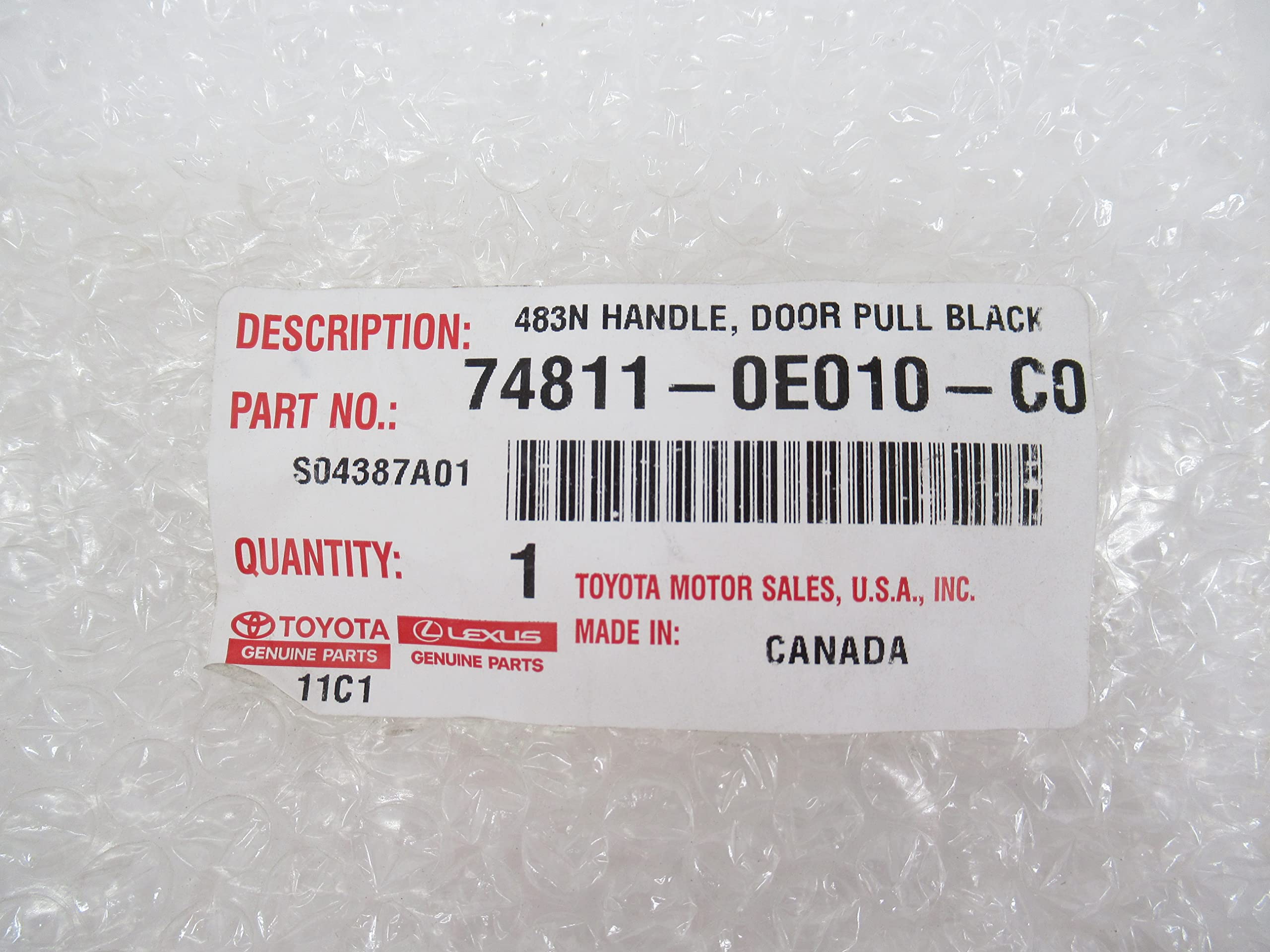 Amazon.com: Genuine Toyota 74811-0E010-C0 Door Handle : Automotive