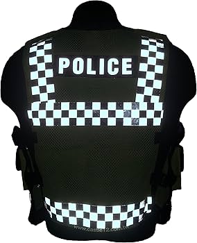 Amazon.co.jp: 交通安全反射ベスト 警察の反射ベスト 高輝度英国