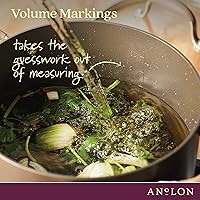 Vista 7 de Anolon Advanced Home - Utensilios de cocina antiadherentes anodizados (olla de 8.5 cuartos de galón de ancho, bronce)