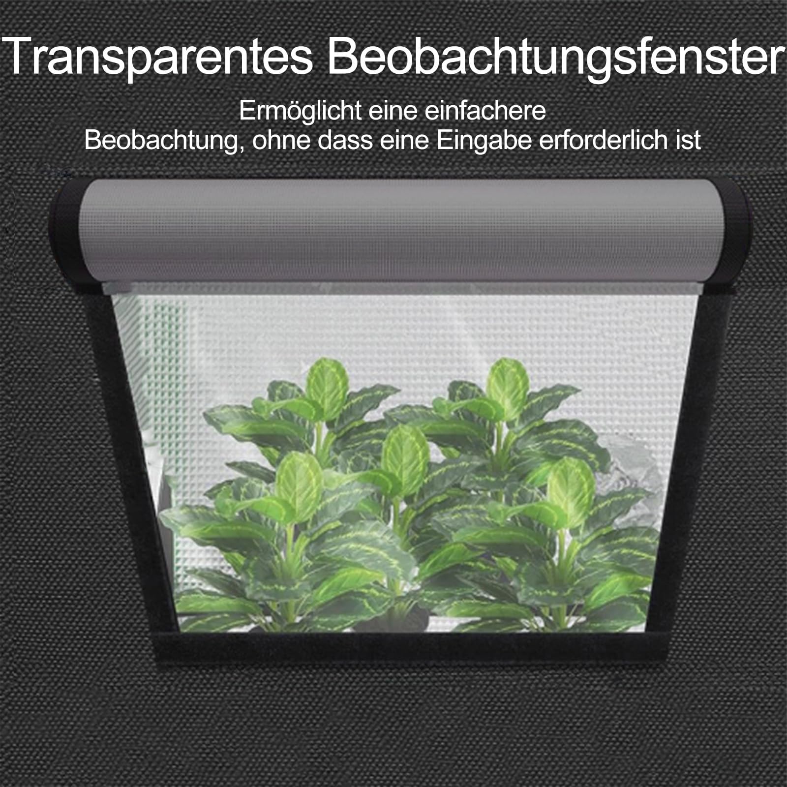 SunStream Tienda de cultivo hidropónica pequeña de 60 x 60 x 140 cm para cultivo de plantas de interior, resistente al agua, a prueba de luz, 600D Oxford Mylar