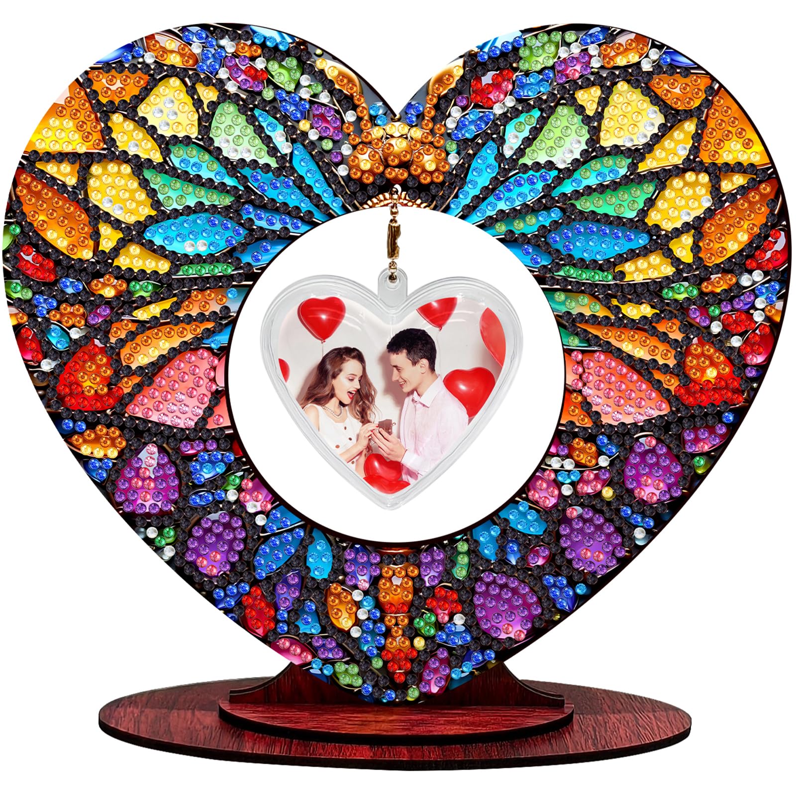 5D Diamond Art Kits for Adults, DIY Tabletop Ornament with Special Shaped Rhinestone, Diamond Dot Desktop Decor, Stand Up Gem Painting Fun Craft Gift for Beginners(Butterfly)