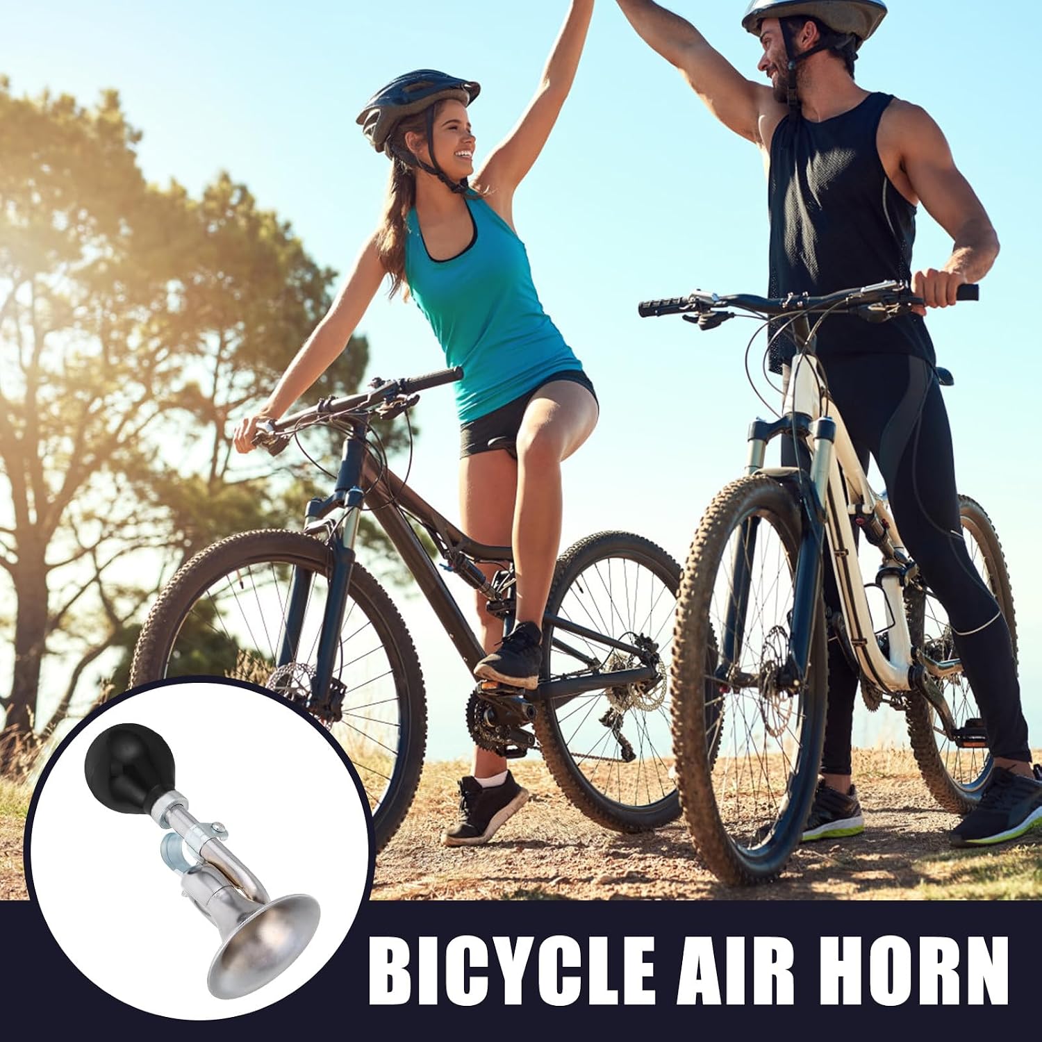 Snail Air Horn for Bicycle and Mountain Bike Vintage Curved Handlebar Horn and Adult Cycling