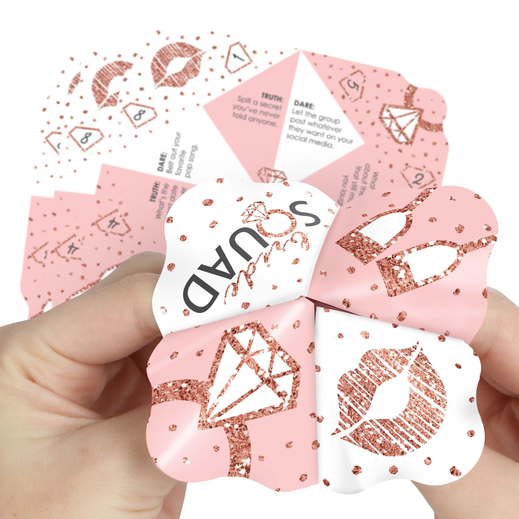 Amazon.com: Big Dot of Happiness Bride Squad - Rose Gold Bridal