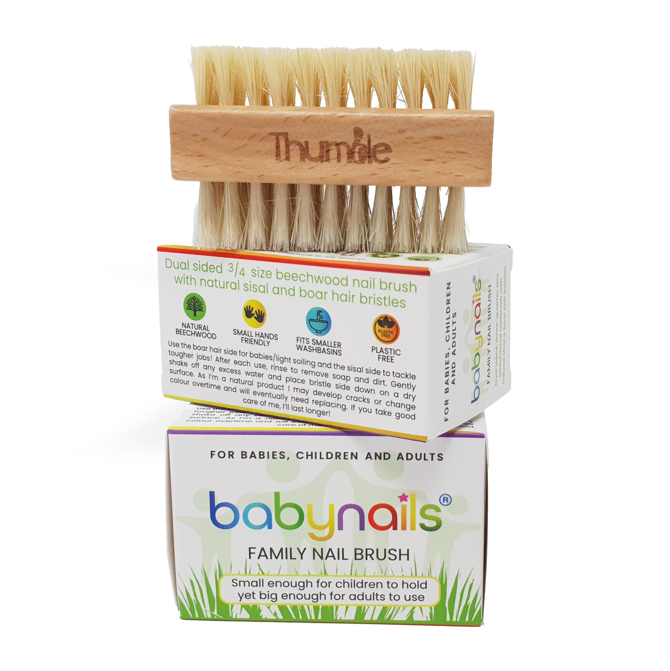 Spazzolino Unghie Legno Neonati | Lavaunghie Bebè | Spazzola Mani | per Bambini Adulti | Pulizia Unghie Famiglia by Baby Nails