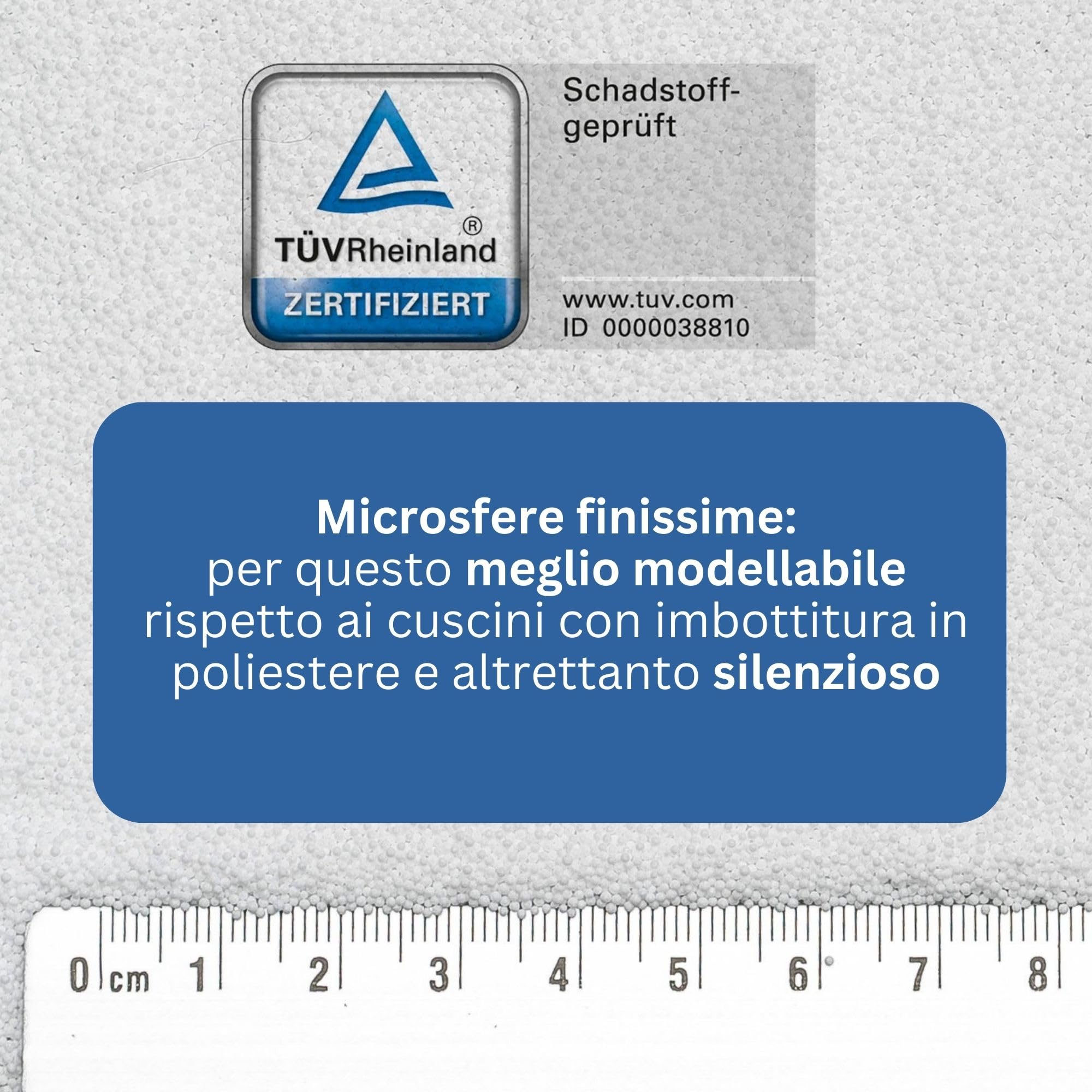 Theraline - Cuscino Allattamento e Gravidanza 180 cm, fodera 100% cotone. Imbottitura in Perle EPS, Testato, Lavabile in Lavatrice - (Grigio Pois)
