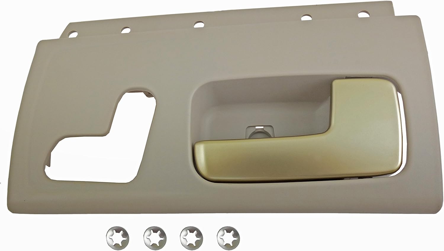 Dorman 80470 Front Driver Side Interior Door Handle Compatible with Select Lincoln Models, Beige; Chrome