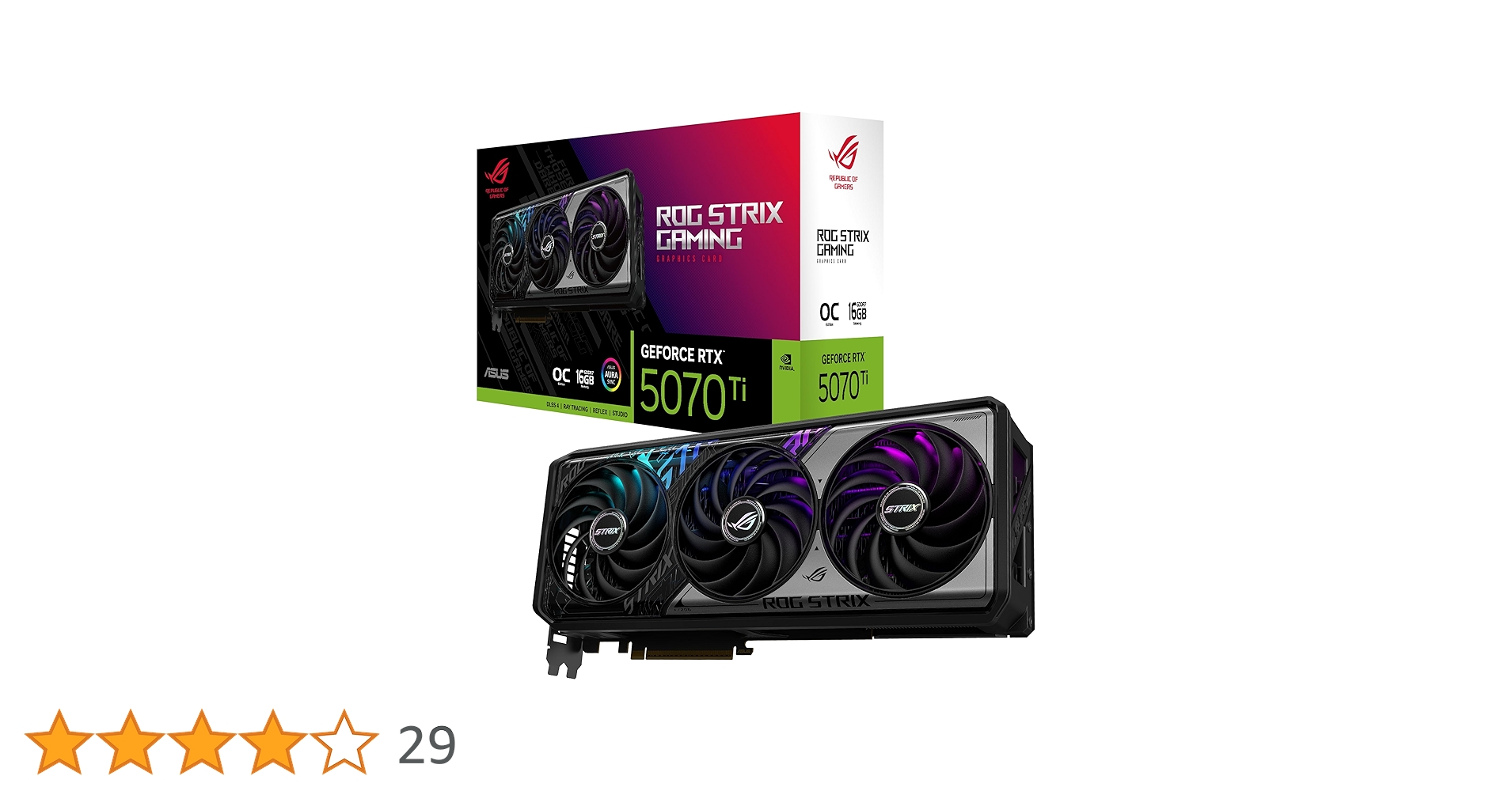 グラフィックボード・グラボ・ビデオカード ASUS GeForce RTX 5070 OC 12GB Amazon | ASUS ROG Strix GeForce RTX 5070 12GB GDDR7 OC