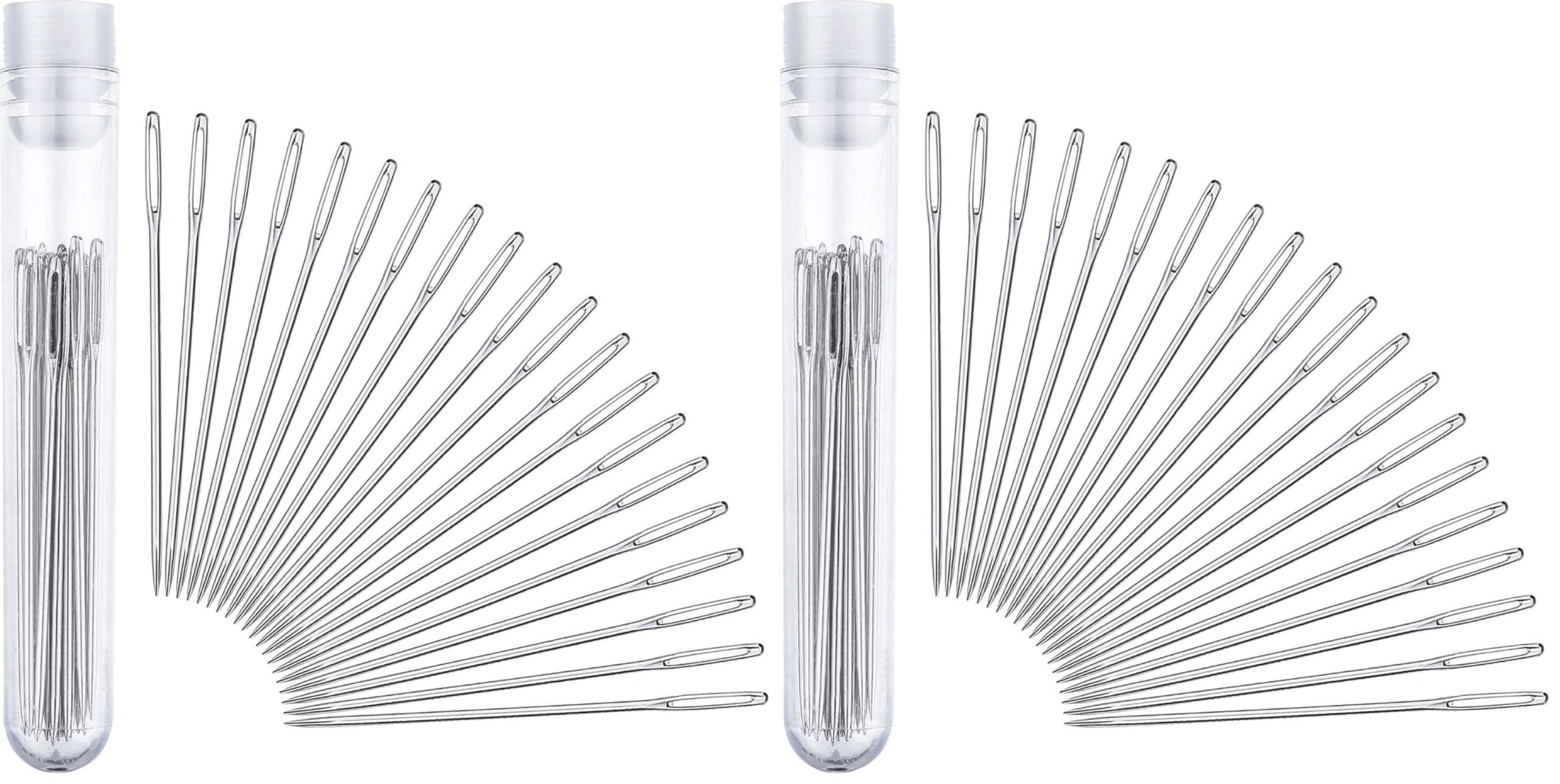 Outus 20 Pcs Leather Sewing Needles Glovers Needles for Leather Quilting Beadwork(5.2 cm) (Pack of 2)