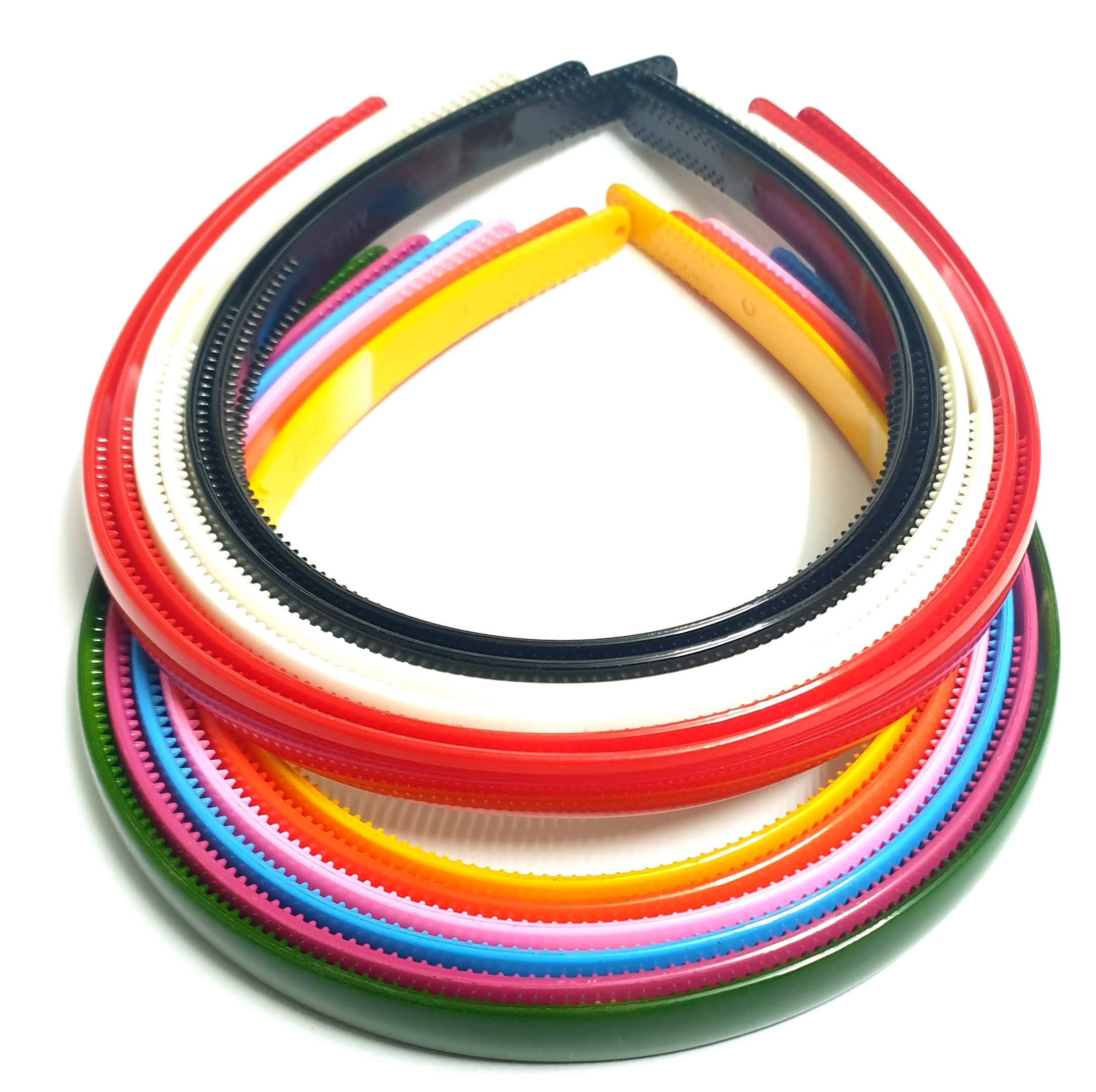 ANNA CREATIONS® Girls Set Of 12 Multi Color Plastic Hair Bands-random multi colour(wide) (B082P15BY7) Amazon Price History, Amazon Price Tracker