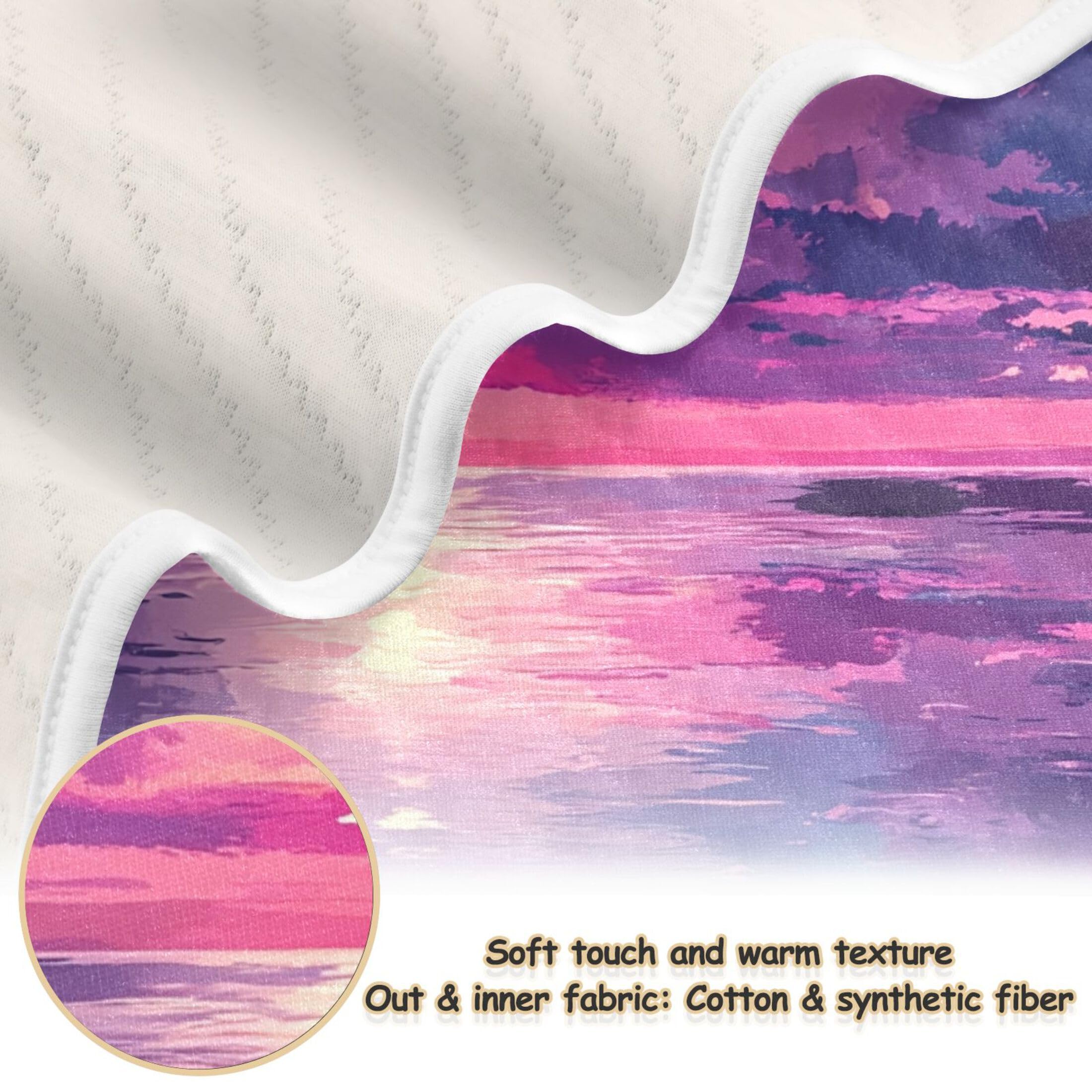 Burbuja Starry Sky with Clouds Baby Blanket for Boys Girls, Nursery Soft Warm Swaddling Receiving Baby Blankets, 30x40 in Toddler Blanket