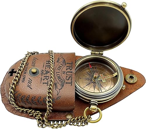 Miniatura 8 de Confía en el Señor con todo tu corazón - Proverbios 3 5-6 regalo religioso para mujeres, hombres, niños y niñas, brújula de Dios, mi tesoro, día de