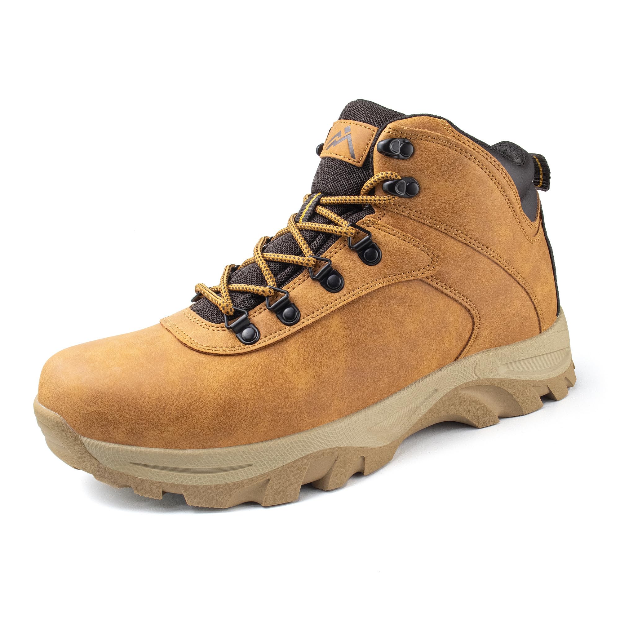 CC-Los Men's Waterproof Work & Hiking Boots - Soft Toe Slip-Resistant with Cushioned Midsole Size 7-13.5