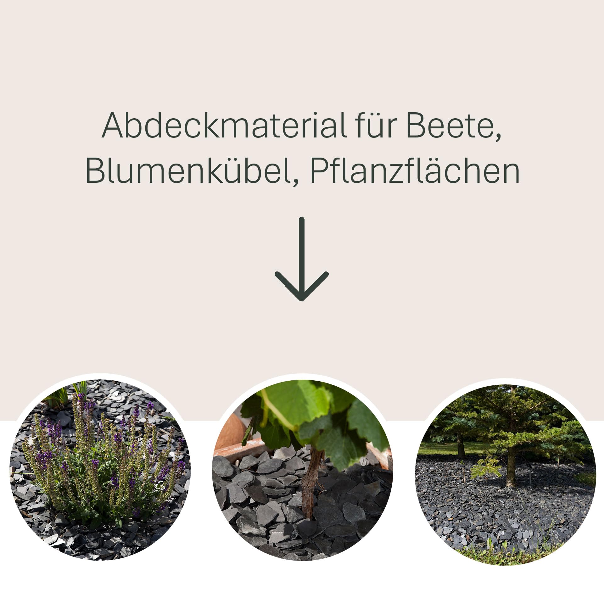 Schicker Mineral Schiefer Ziersplitt schwarz 70-200 mm 25 kg, Schiefersplitt aus Deutschland, Schieferbruch, farbechter Naturstein ideal zur Gartengestaltung und als Alternative zu Rindenmulch