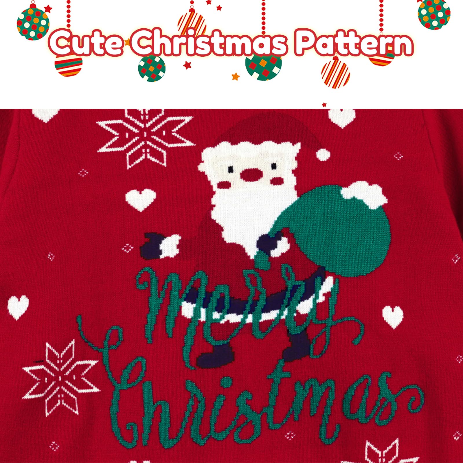 JiAmy Pull Noël Enfant, Garcon Fille Pull de Noel Cerf Enfant Manche Longue 2-7 Ans