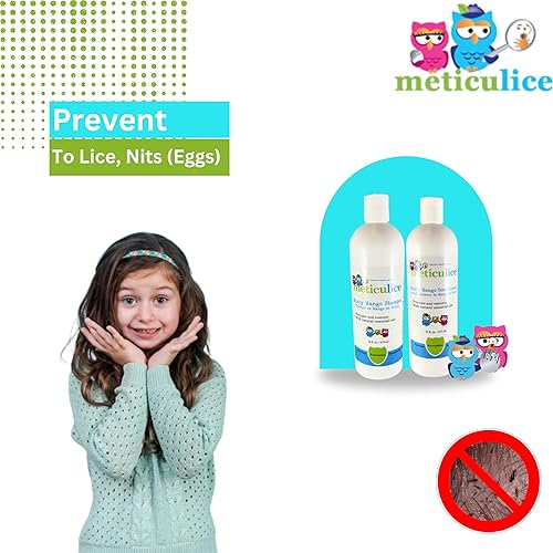 Miniatura 4 de Meticulice - Champú y acondicionador para prevención de piojos, mango y menta, 16 onzas