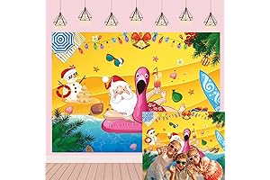 Tropical Christmas Backdrop