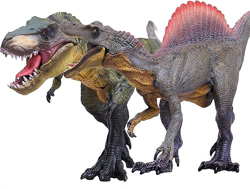 Miniatura 3 de Gemini&Genius Dinosaur Toys - Figuras de acción del mundo de dinosaurios Tyrannosaurus Rex y Spinosaurus, gran regalo de cumpleaños, colección,