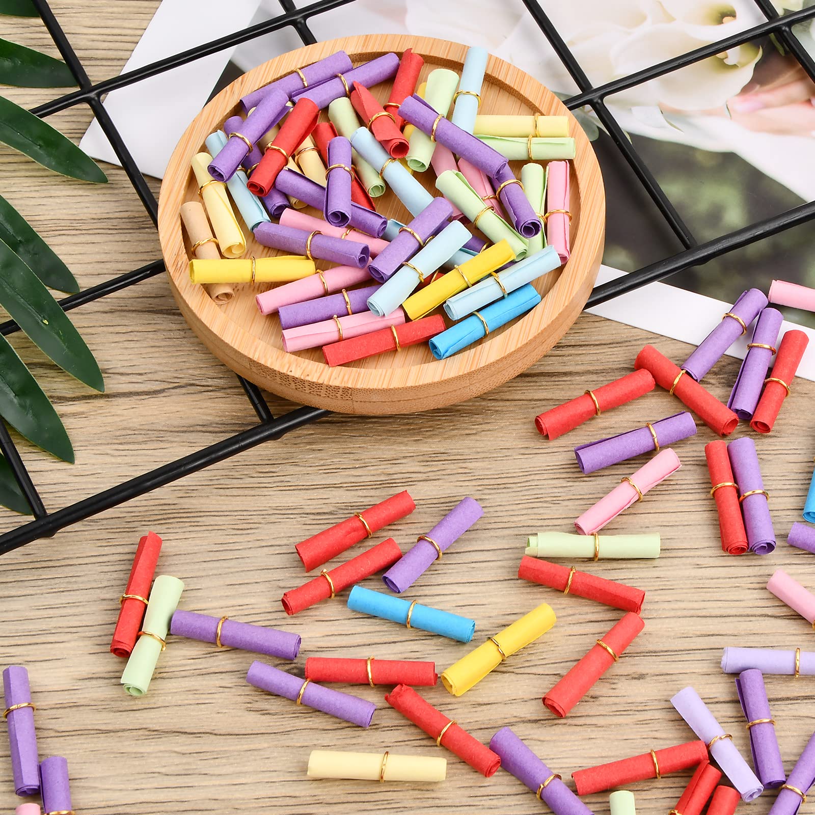 120 Lose Zum Selber Beschriften – Bunte Mischung, 6 X 3 Cm – Für Adventskalender, Geburtstag, Geschenke