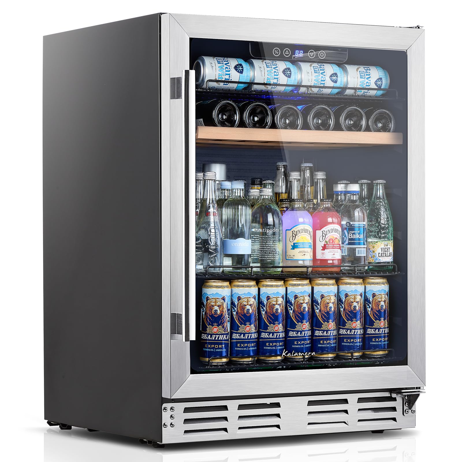 Kalamera Mini Fridge 24 Inch Undercounter Beverage and Wine Cooler