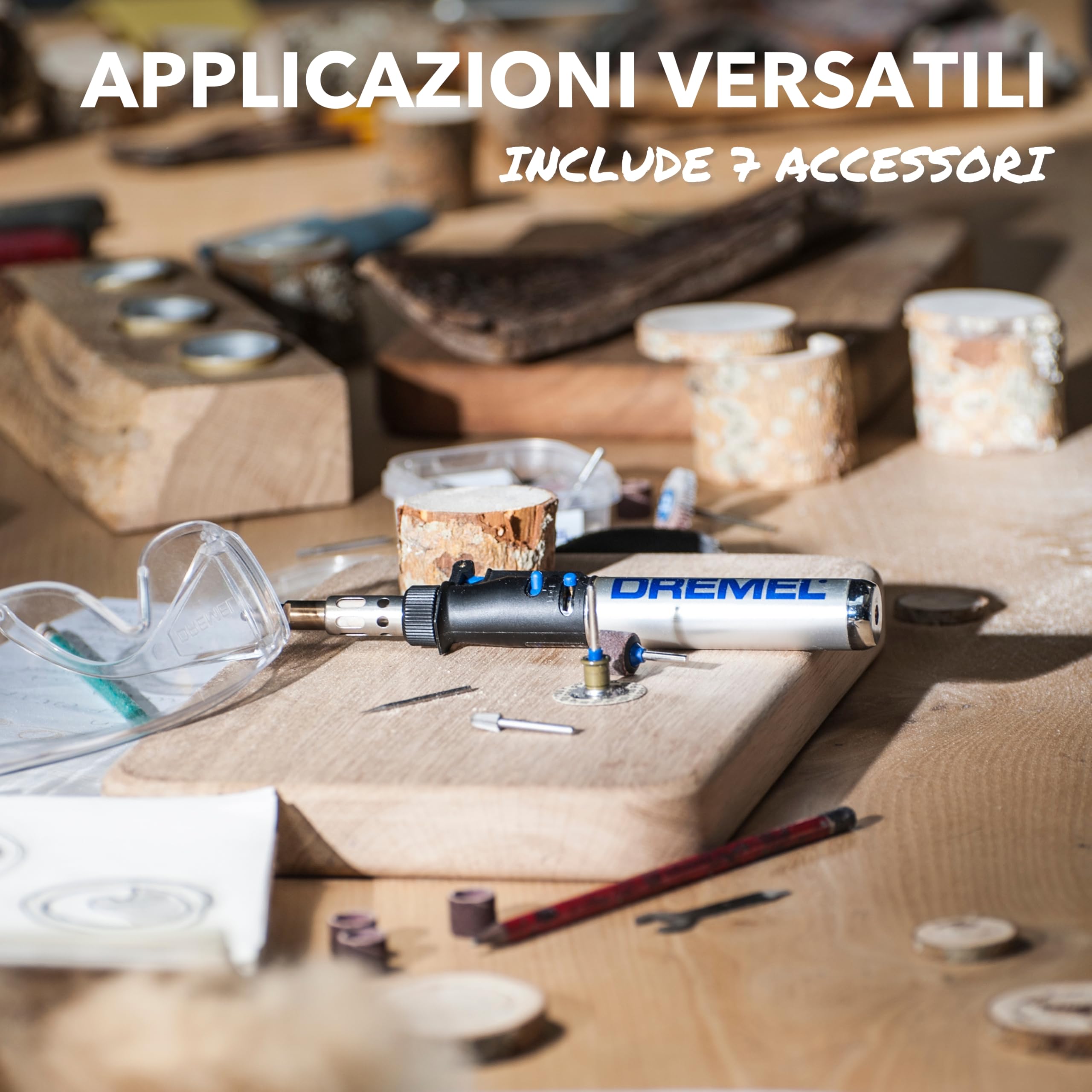 Dremel Versatip 2000 Kit di Saldatura a Gas Butano con 7 Punte Intercambiabili