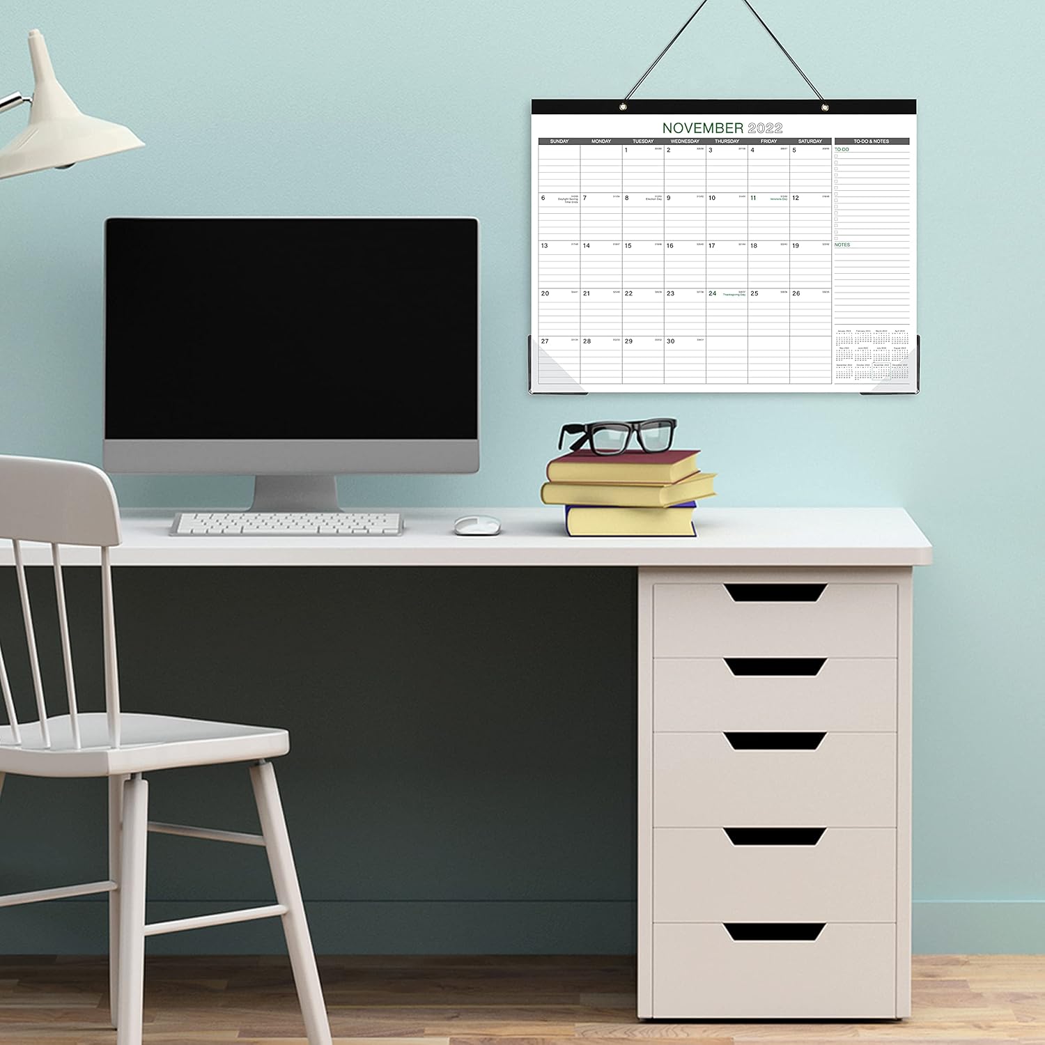 2021-2022 Desk Calendar - 18 Months Large Monthly Desk Calendar, 17" x 12", Desk Pad, Jul 2021 - Dec 2022, Large Ruled Blocks, To-do List & Notes, Best Desk Calendar for Organizing : Office Products