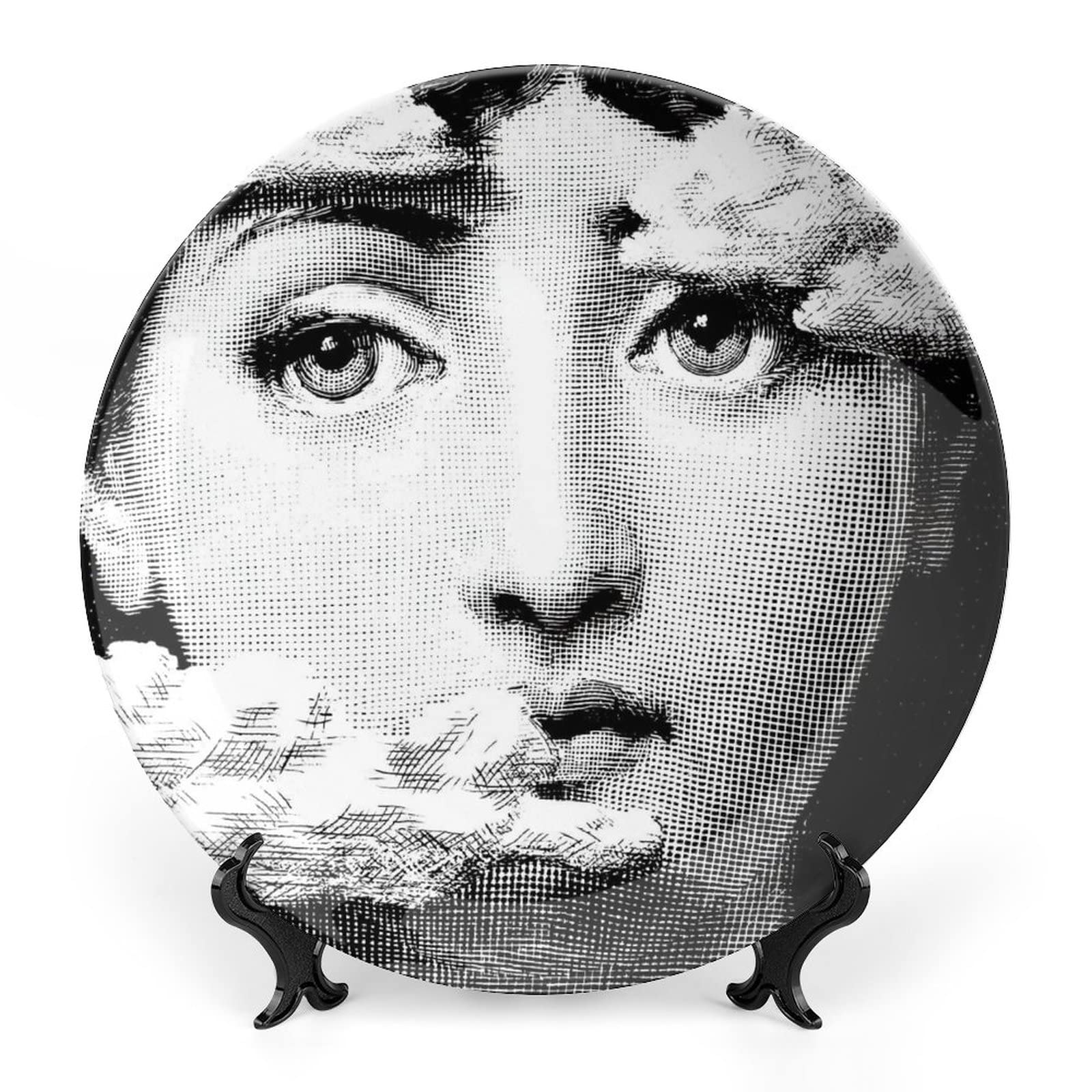 Lina Cavalieri - Piatto decorativo da parete, decorazione misteriosa da appendere alla parete, con staffa e speciale gancio a molla, 25,4 cm, K3