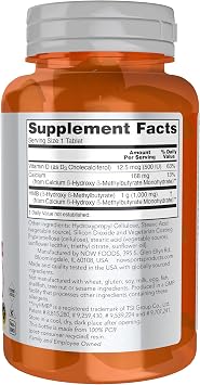 NOW Foods Sports Nutrition, HMB (-Hydroxy -Methylbutyrate), Double Strength 1,000 mg, 90 Tablets