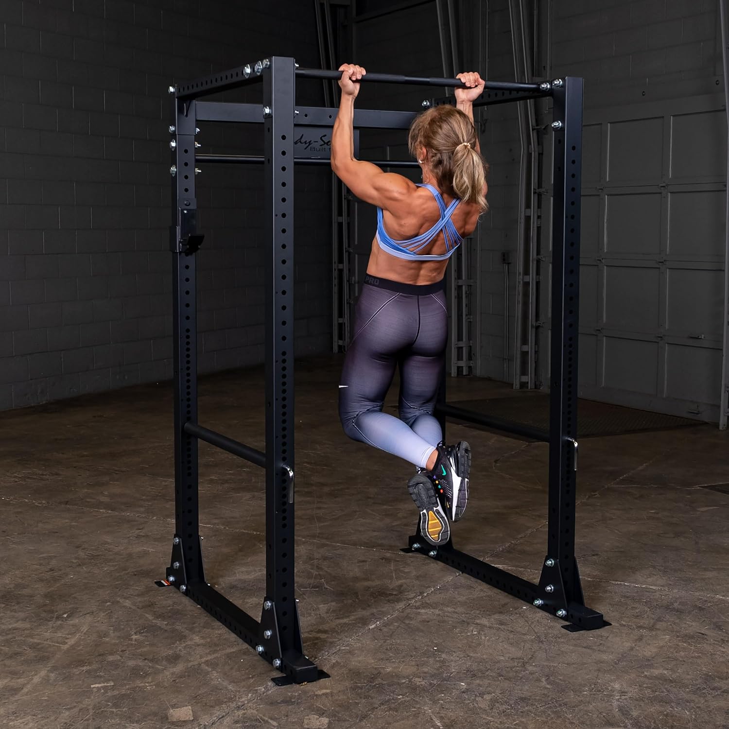 Body-Solid GPR400 Power Rack with 1000 Lb. Weight Capacity for Squats, Deadlifts, and Weightlifting Workout, Black