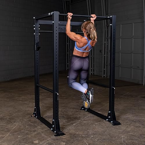 Miniatura 8 de Body-Solid GPR400 Power Rack con 1000 libras. Capacidad de peso para sentadillas, peso muerto y entrenamiento de levantamiento de pesas, color negro