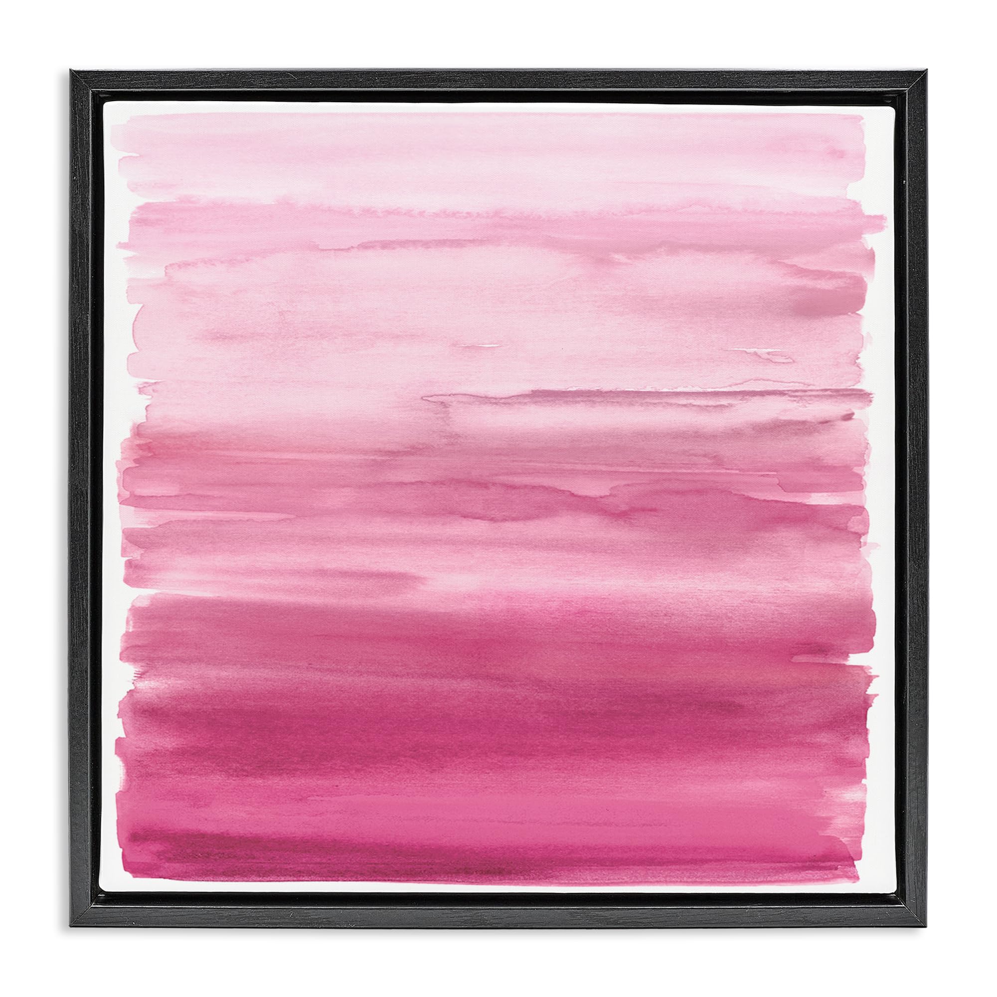 'Gradient Pink Blush'| Floating Frame Canvas Art