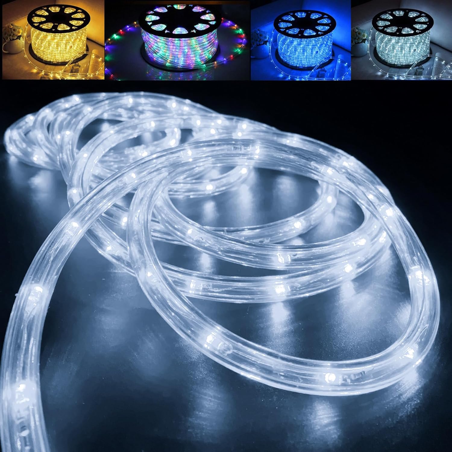TolleTour Solar Lichterketten Lichtschlauch 8 Modi Lichter 22m 200 Led - Warmweiß (MMTT-A-1