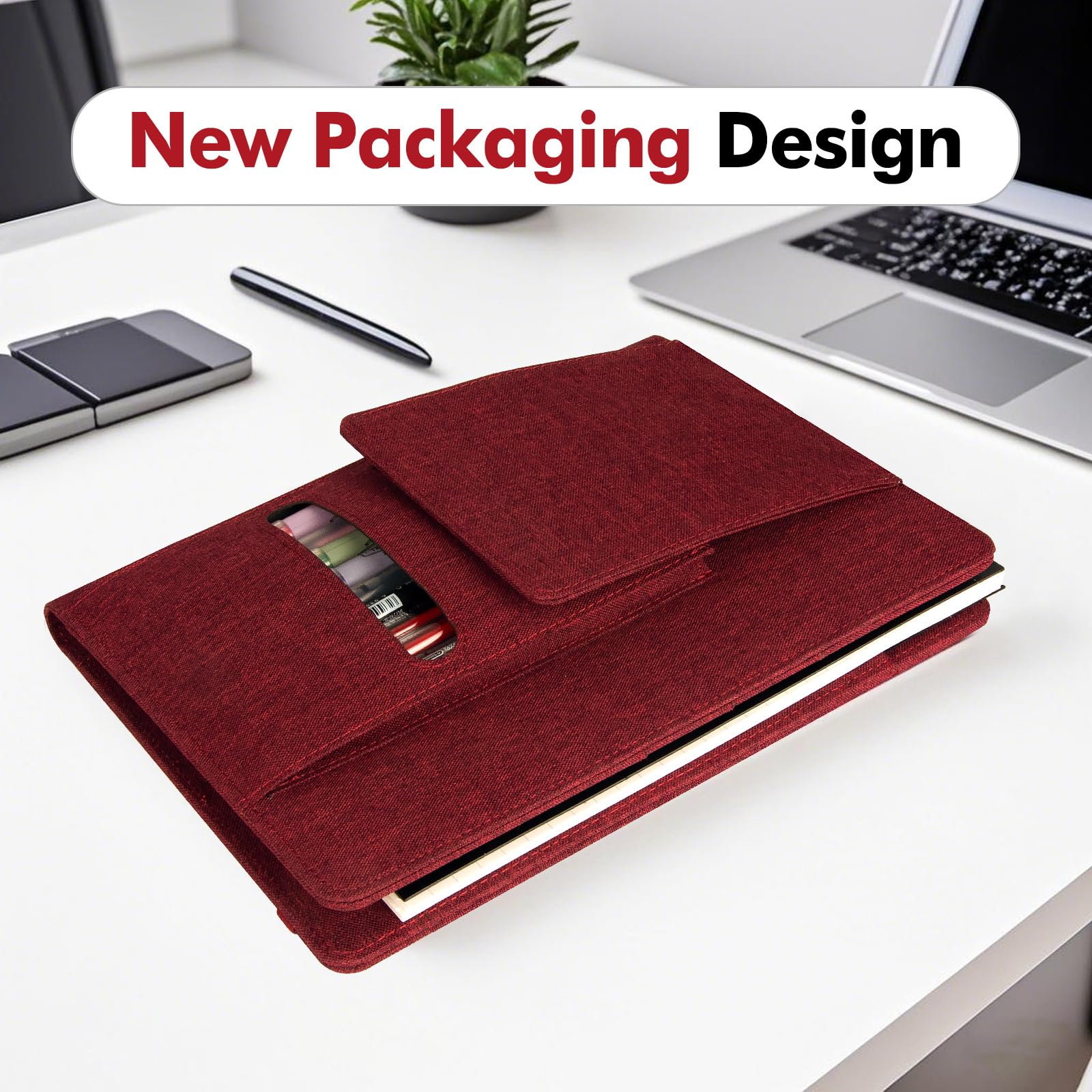 Okładka dziennika do Rocketbook Flip | Rozmiar Executive 15.2 cm x 22.4 cm pasuje do A5, 15.2 cm x 22.9 cm Steno Pad/Notebook & Top Spiral Notepad | Wodoodporne etui ochronne z uchwytem na
